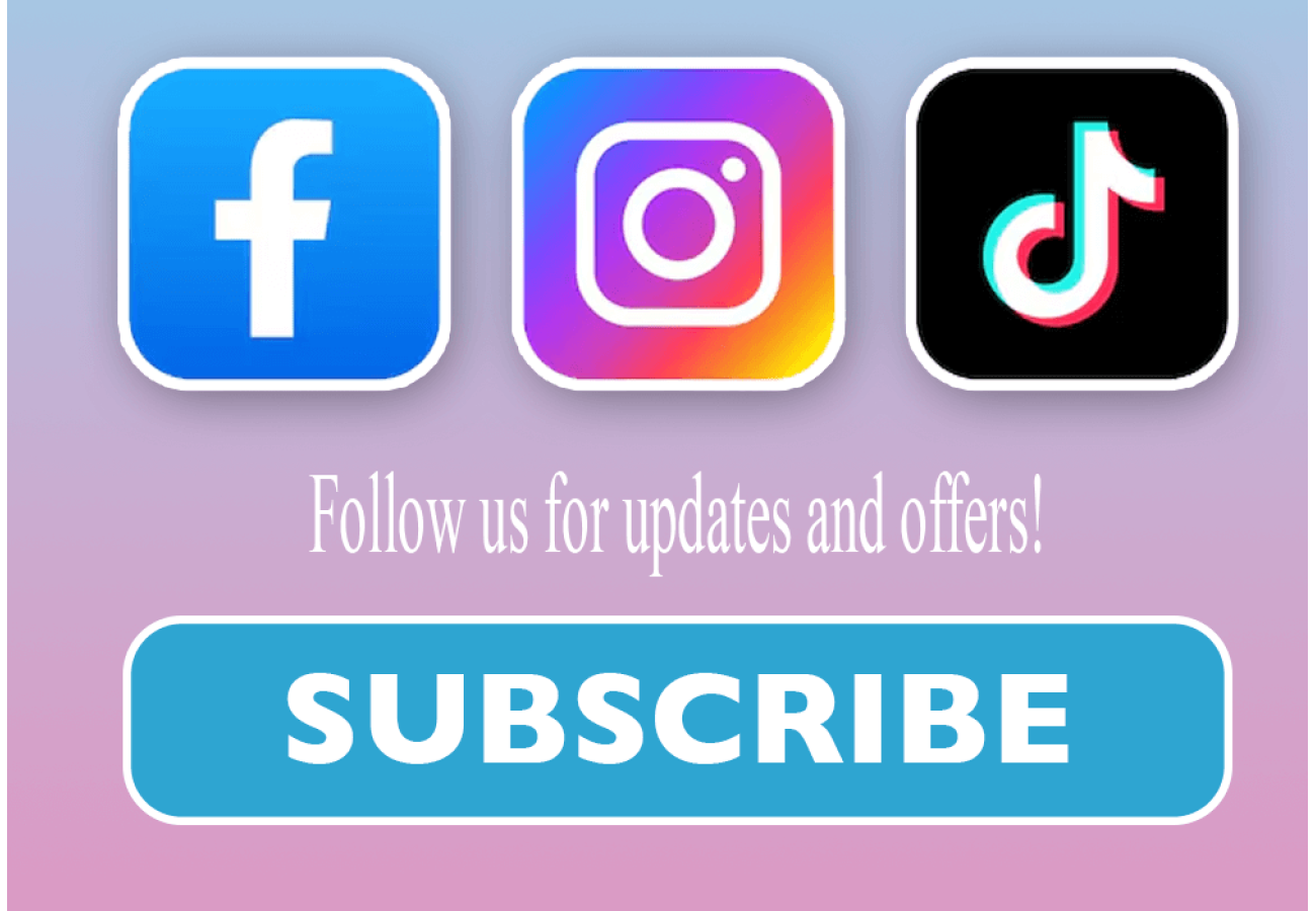 Subscribe to our social media pages!