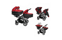 Strollers for triplets 3in1 Baby carriages for triplets 3in1.   Baby carriages for triplets 3in1 become more and more popular among mothers.