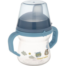 CANPOL BABIES cup with silicone spout, FirstCup BONJOUR PARIS, 150ml, blue, 56/612_blu