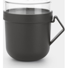 BRABANTIA Make & Take food container, 0.6L, dark grey