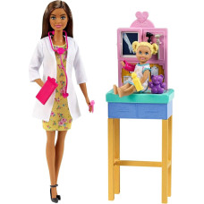 Barbie Careers Pediatrician Brunette Fashion Doll GTN52