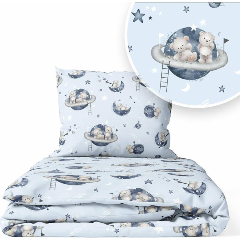 Ankras Cover set -  2 pcs - 135x100, 40x60 - BEAR on the MOON