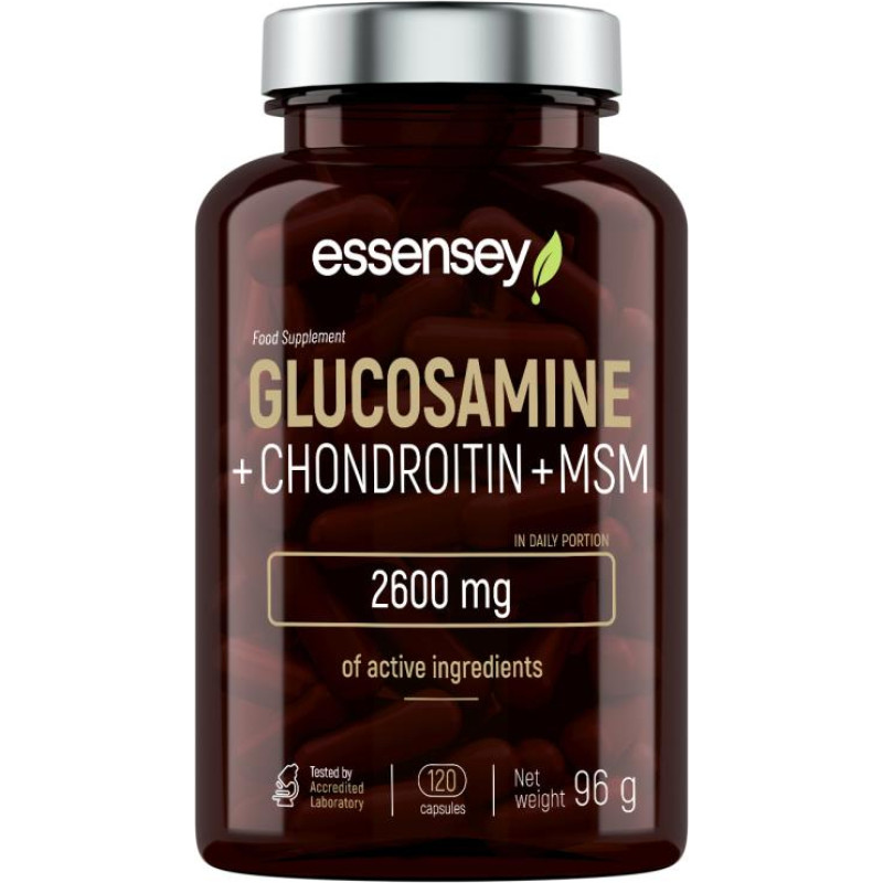 Trec Mineraalikapslid TREC ESSENSEY GLUCOSAMINE+CHONDROITIN+MSM 120 kapslit