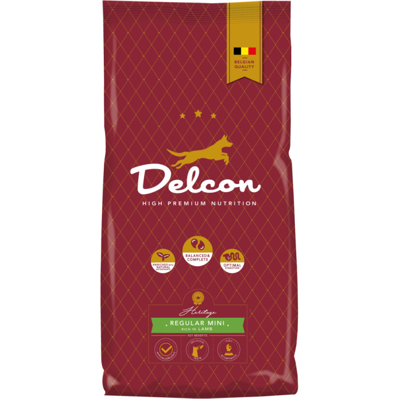 Delcon Food rich in lamb for adults of small dog breeds REGULAR MINI / 3 kg