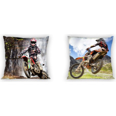 CUSHION COVER 40X40 TURBO 007 CROSS COTTON. YTH.