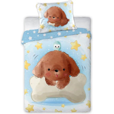 BEDDING SET PRZYTULAKI/CUDDLES 014 DOG 100X135+40X60 COTTON.