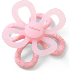 Babyono silicone teether FLOWER pink 1596/01