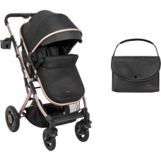 KIKKABOO Stroller 2in1 transf. seat Scarlett Black