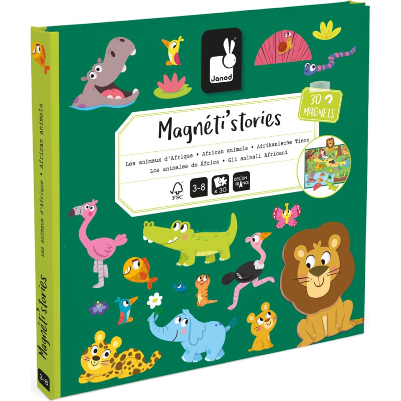 Janod Magnētiskie stāsti Āfrikas dzīvnieki