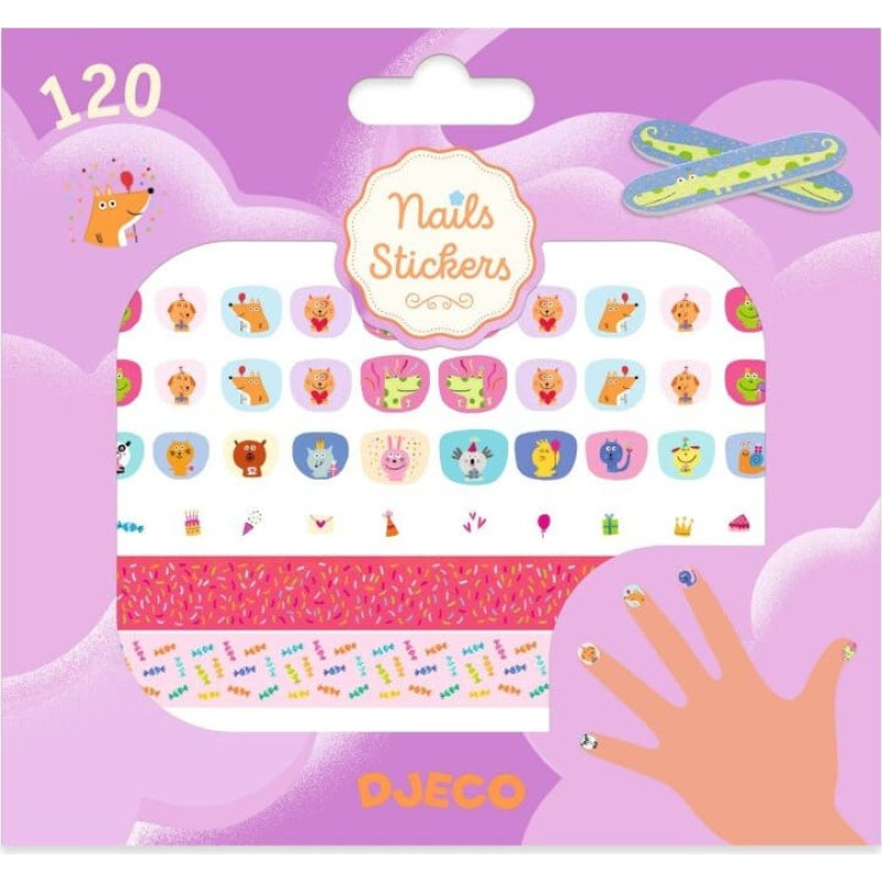 Djeco Nail stickers - Happy Birthday!