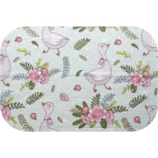 Ega Kids Diaper - 29347 - TETRA PRINT - EGA - GOSSE & FLOWERS - MINT -  size 70x80 cm