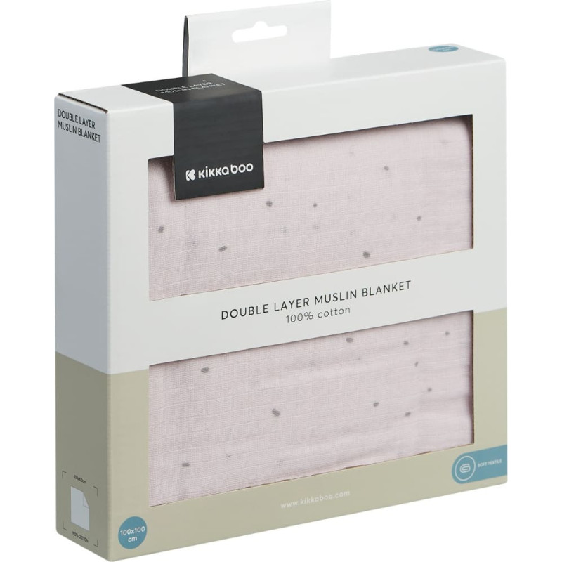 Double layer muslin blanket 100x100 cm Hedge-hugs