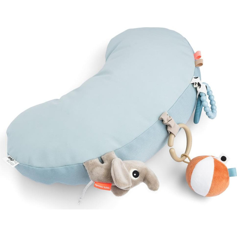 Done By Deer tummy time activity pillow Playground Blue