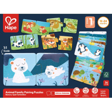 Hape puzzle, animal families, E1664A