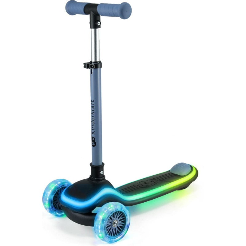 Kinderkraft tõukeratas Raket LED tuledega, sinine