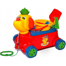 Dog with sand play set