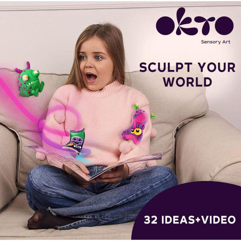 Okto Creative set Air clay Modelling clay - playset 18 colours