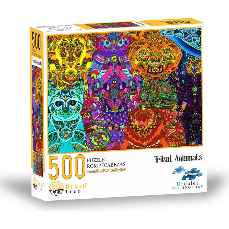 Brain Tree Games Brain Tree puzzle, Tribal Animals, 500 pcs.