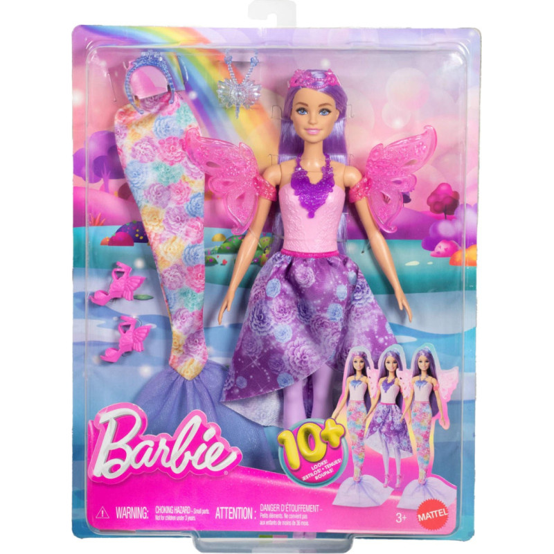 Barbie Doll Fairy and Mermaid Playset JCP74