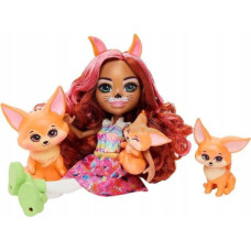 MIX Mattel Enchantimals HNT60 Zestaw Lalka Fennec Fox i Rodzina Lisk&oacute;w