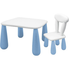 Maltex SET LUNA Stolik dla dzieci + krzesełko biały/niebieski