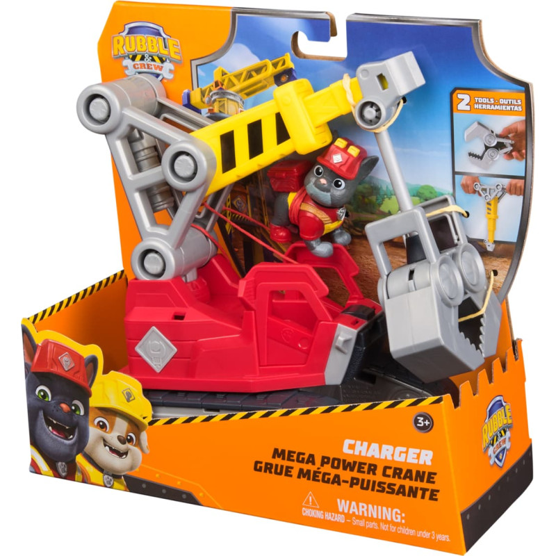Rubble And Crew RUBBLE & CREW celtniecības transportlīdzeklis Mega Powder Crane, 6073295