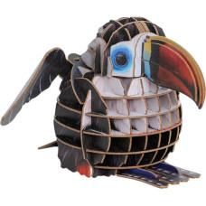 Makebug 3D papīra puzle Sarkanrēķu tukāns, MB-D-0007