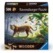 Ravensburger Wooden Puzzle Tiger, 500pcs 14+