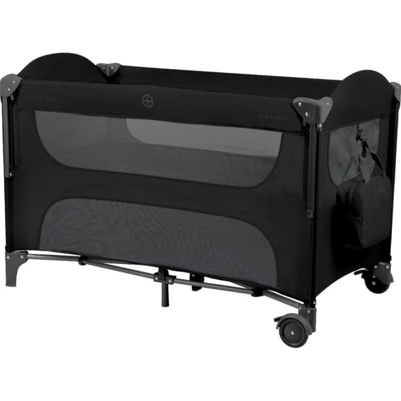 Baby cot 2 levels Milky Way Black 2026