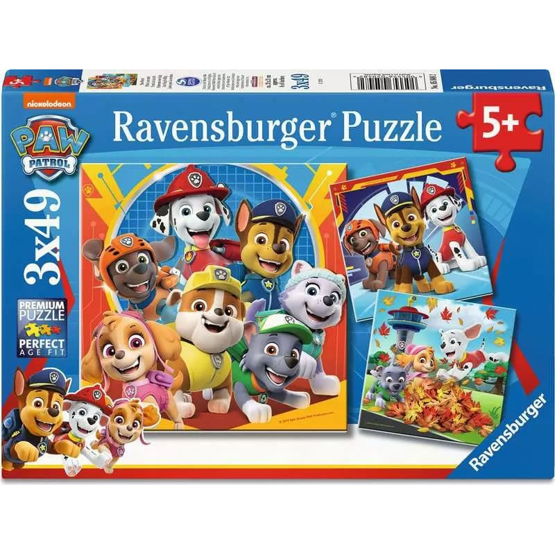 Ravensburger Puzzle 3x49 pcs Paw Patrol