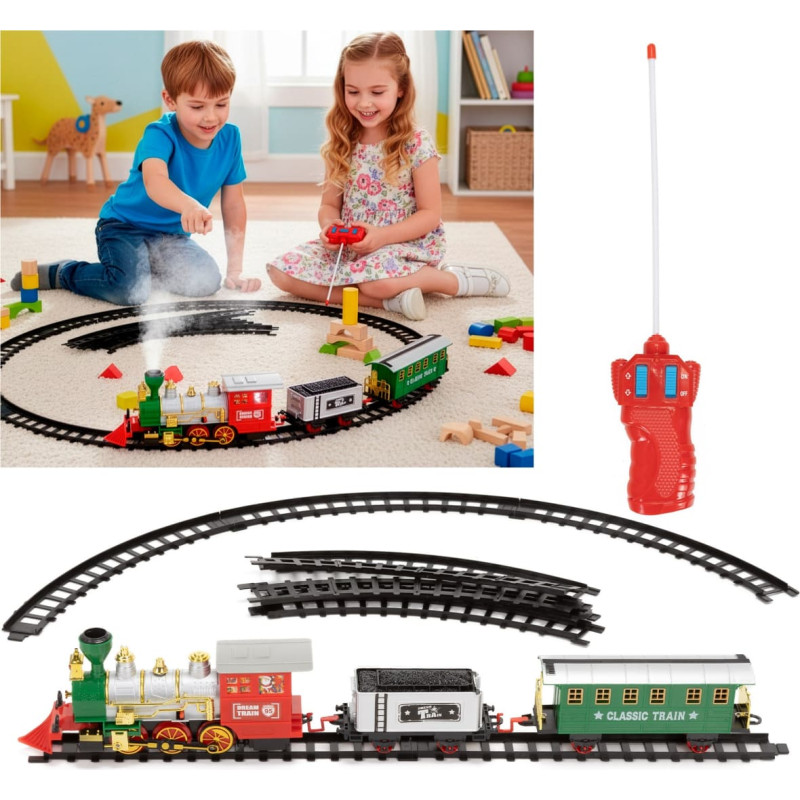 Springos Electric Toy Steam Train with Cars Springos KG0052