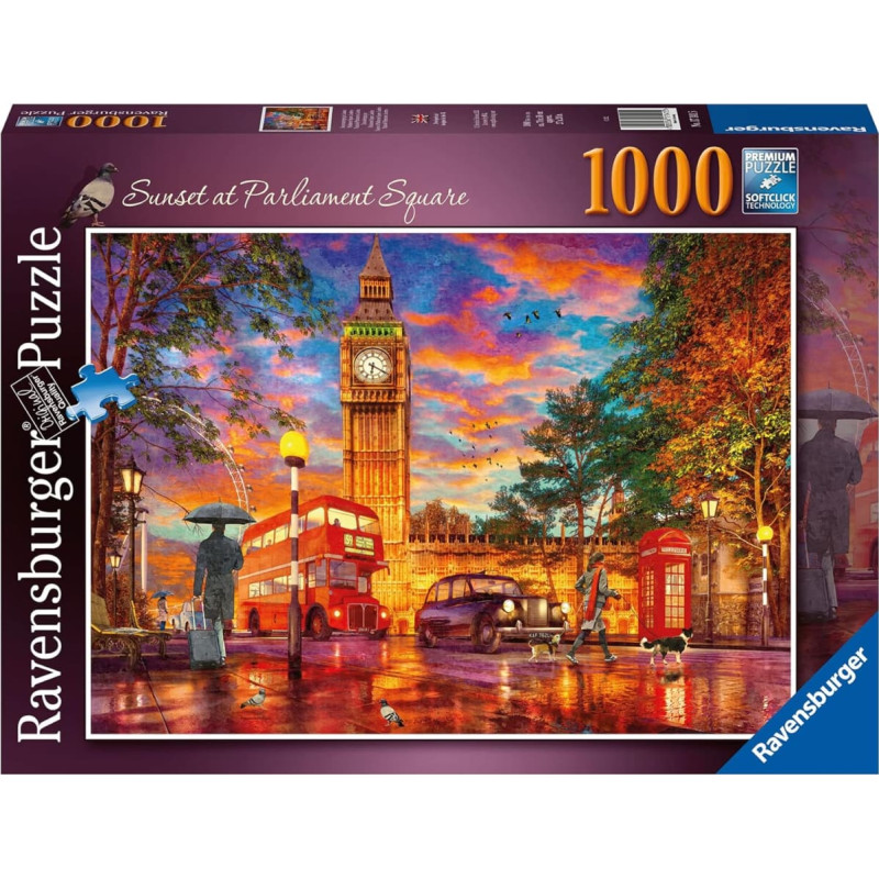 Ravensburger Puzzle 1000 London Sunset at Parliament Square