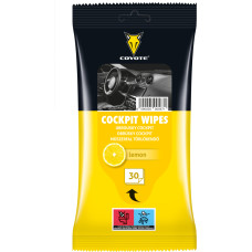 Coyote Cockpit Wipes Lemon 30 pcs