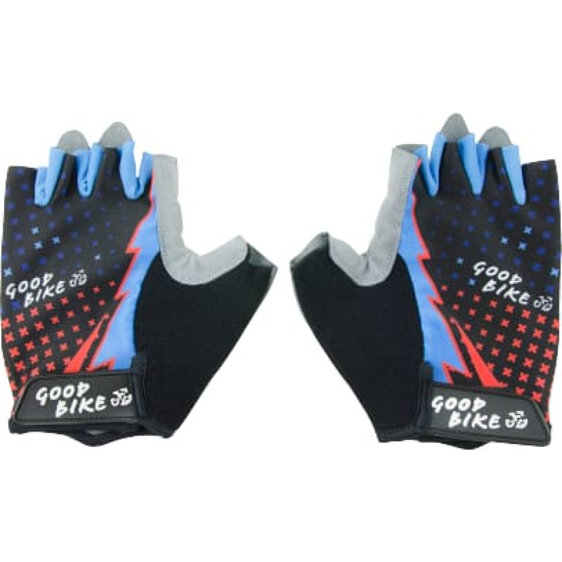 Bottari Bicycle gloves "STAR", adult, size: XL, black/blue