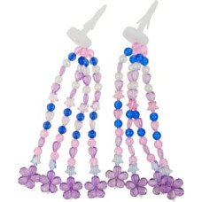Bimbo Bike Streamers "CRISTALIS", 2pcs, pink/violet