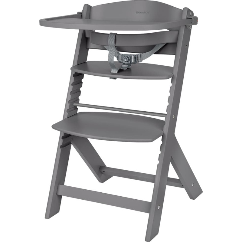 Wooden highchair Nordy Dark Grey