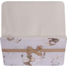 Duet Baby Blanket - 765 - BOUCLA / COTTON - ECRU - size 75x90 cm