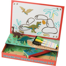 Floss & Rock Magnetic Scene and Doodle Set, Dinosaurs