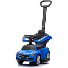 Moovkee Ride-on car with handle - 668- rubber wheels PVC  - eco-leather - MERCEDES C63 - BLUE