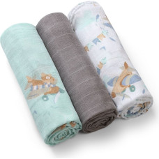 Babyono bamboo diapers 3 pcs grey 397/10