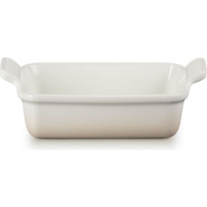 Le Creuset Cepamtrauks taisnstūra Heritage akmens masas 19x14cm / 1,1L balts