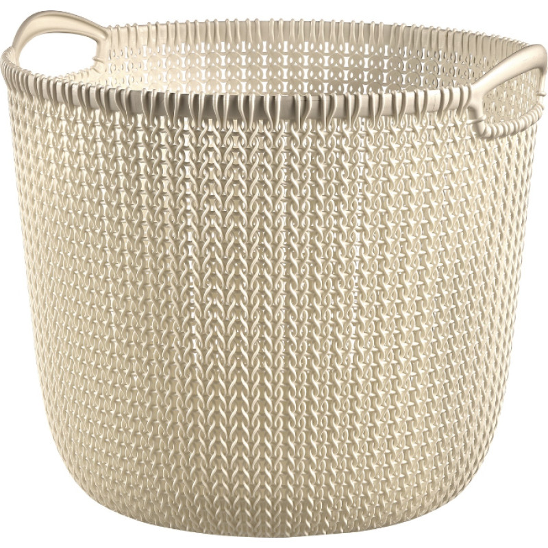 Curver Grozs Knit L apaļš 30L 40x39x33cm balts