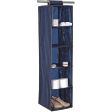 Ordinett Organizators iekarināms ar 5 plauktiem 30x30x120cm Blue