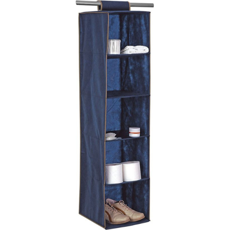 Ordinett Organizators iekarināms ar 5 plauktiem 30x30x120cm Blue