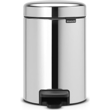 BRABANTIA Pedal Bin NewIcon, 3 L, Brilliant Steel 113147