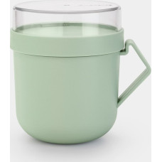 BRABANTIA Make & Take food container, 0.6L, jade green