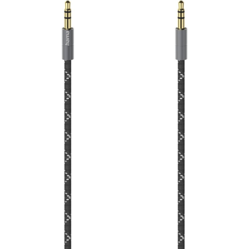 Hama 00205129 Audio Cable 0.75 m 3.5mm Black/Grey