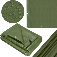 Springos Tarpaulin 6x9m Springos GA2125 120g/m2 thick protective green sheet