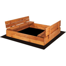 Wooden sandbox Springos SB120SI 120x120cm