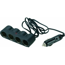 Bottari Quadruple socket with extendible cable 12V/24V 